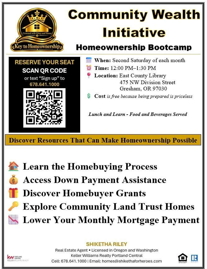 Homeownership Bootcamp - Community Wealth Initiative