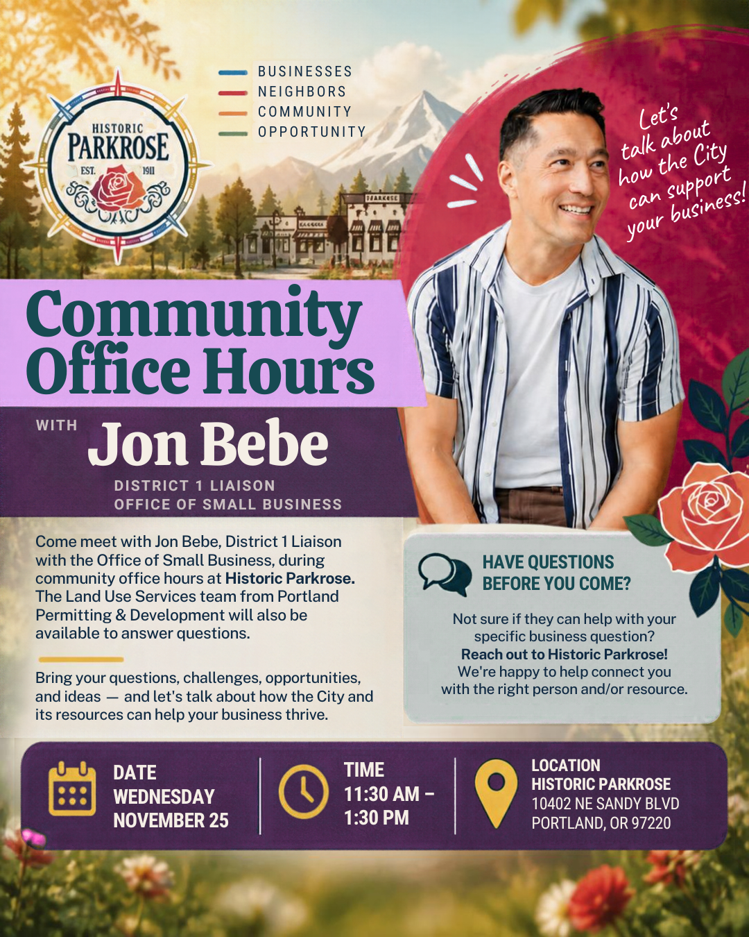 Community Office Hours with Jon Bebe