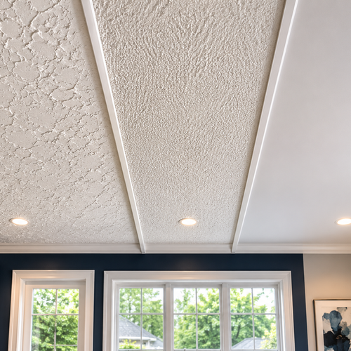 ceiling textures comparison knockdown versus orange peel