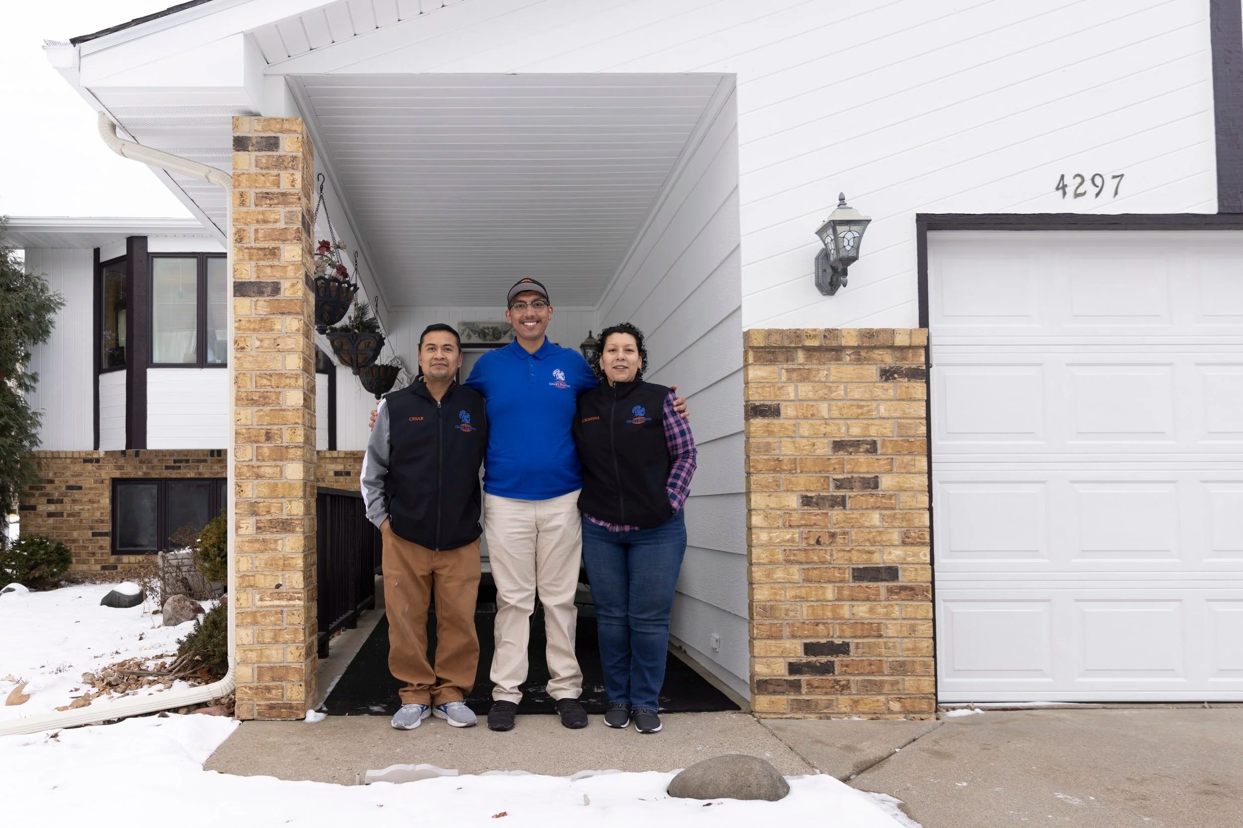 exterior door painting in Woodbury, MN