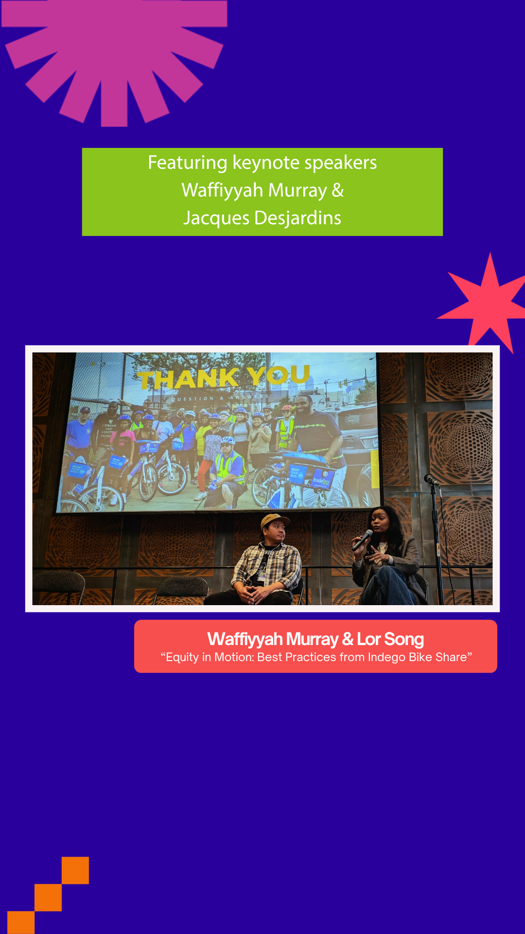 Featuring keynote speakers
Waffiyyah Murray & Jacques Desjardins
