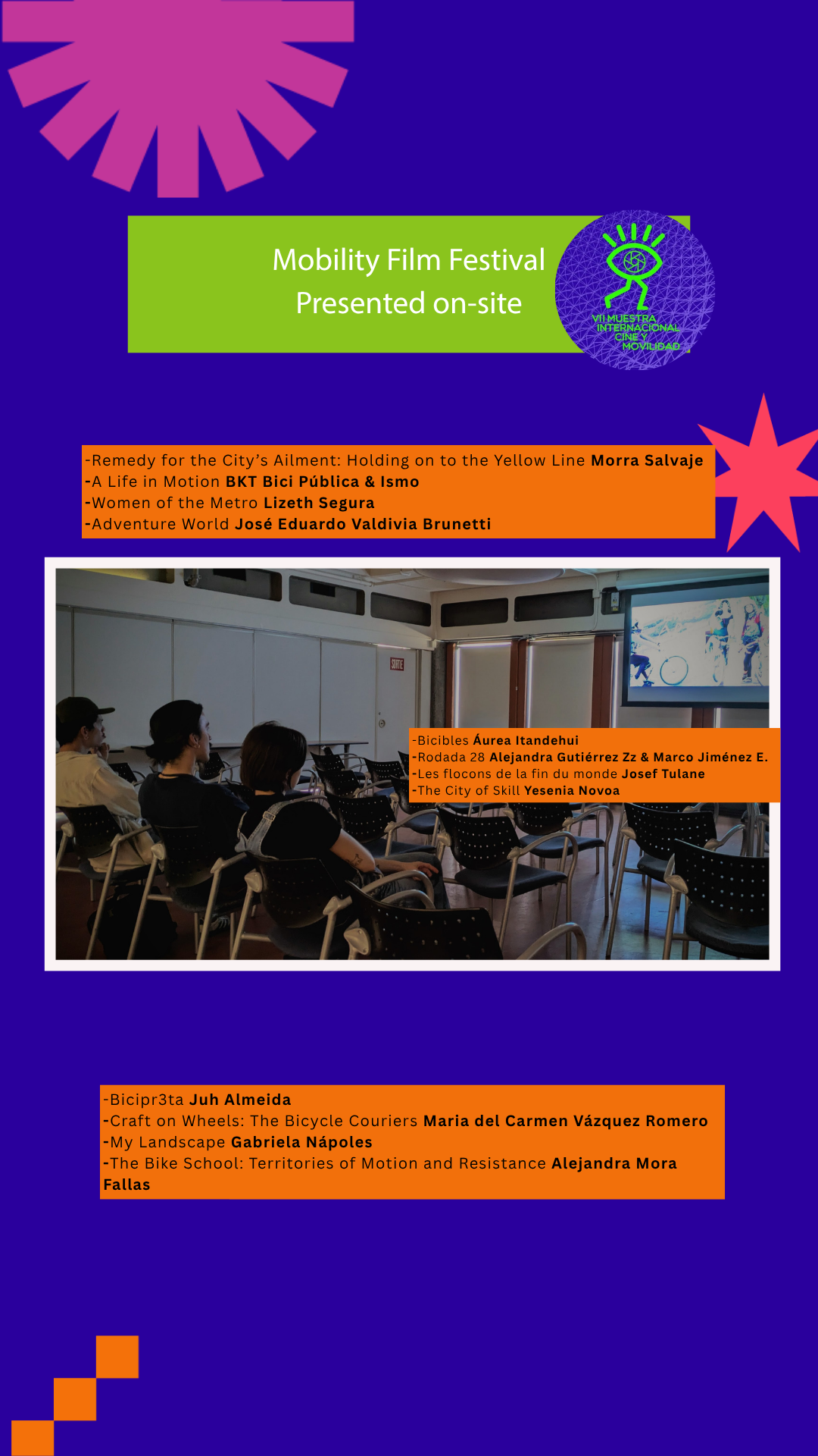 Mobility Film Festival presented on-site