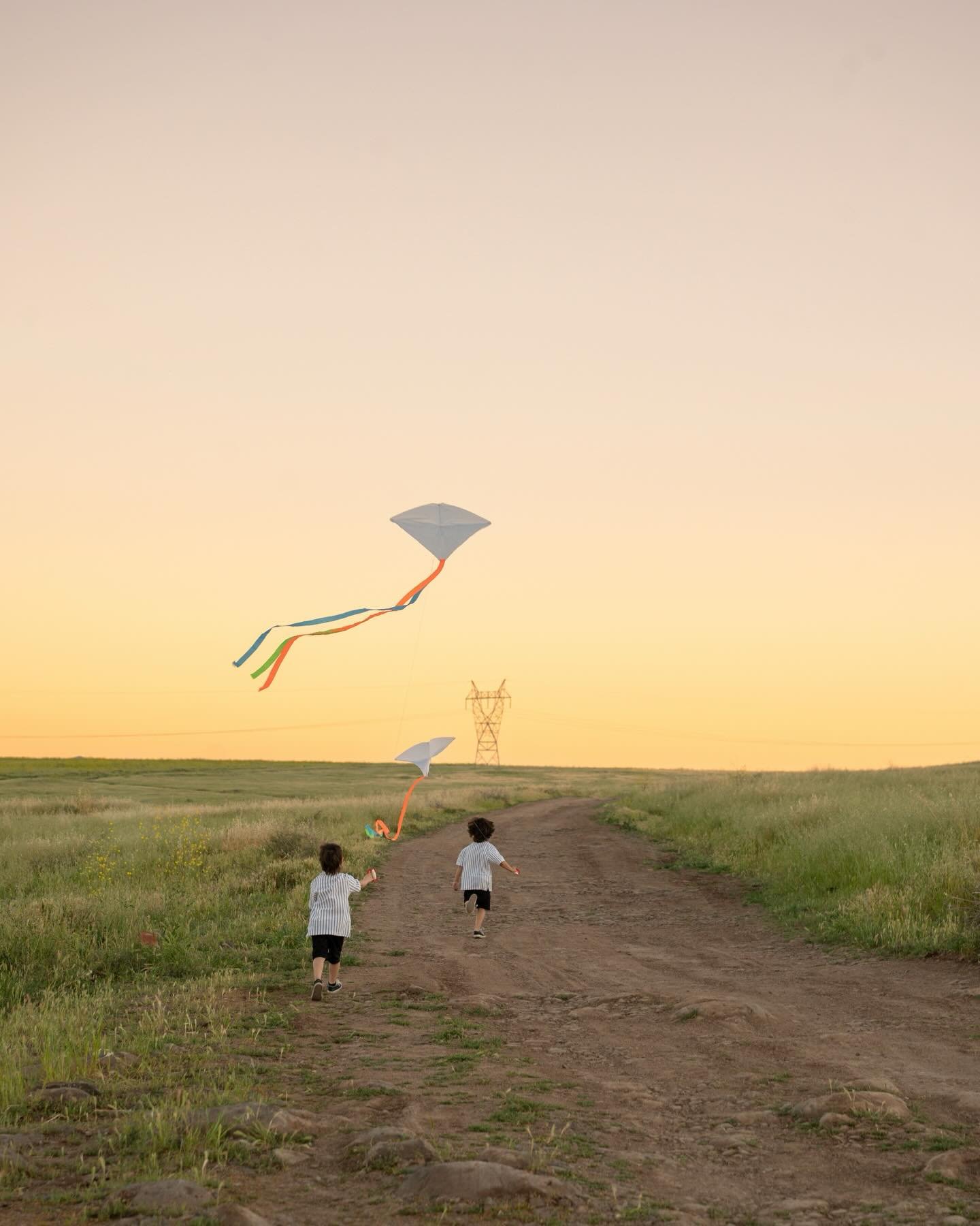 the most magical evening flying kites and wandering around fields with my favorite family 🪁