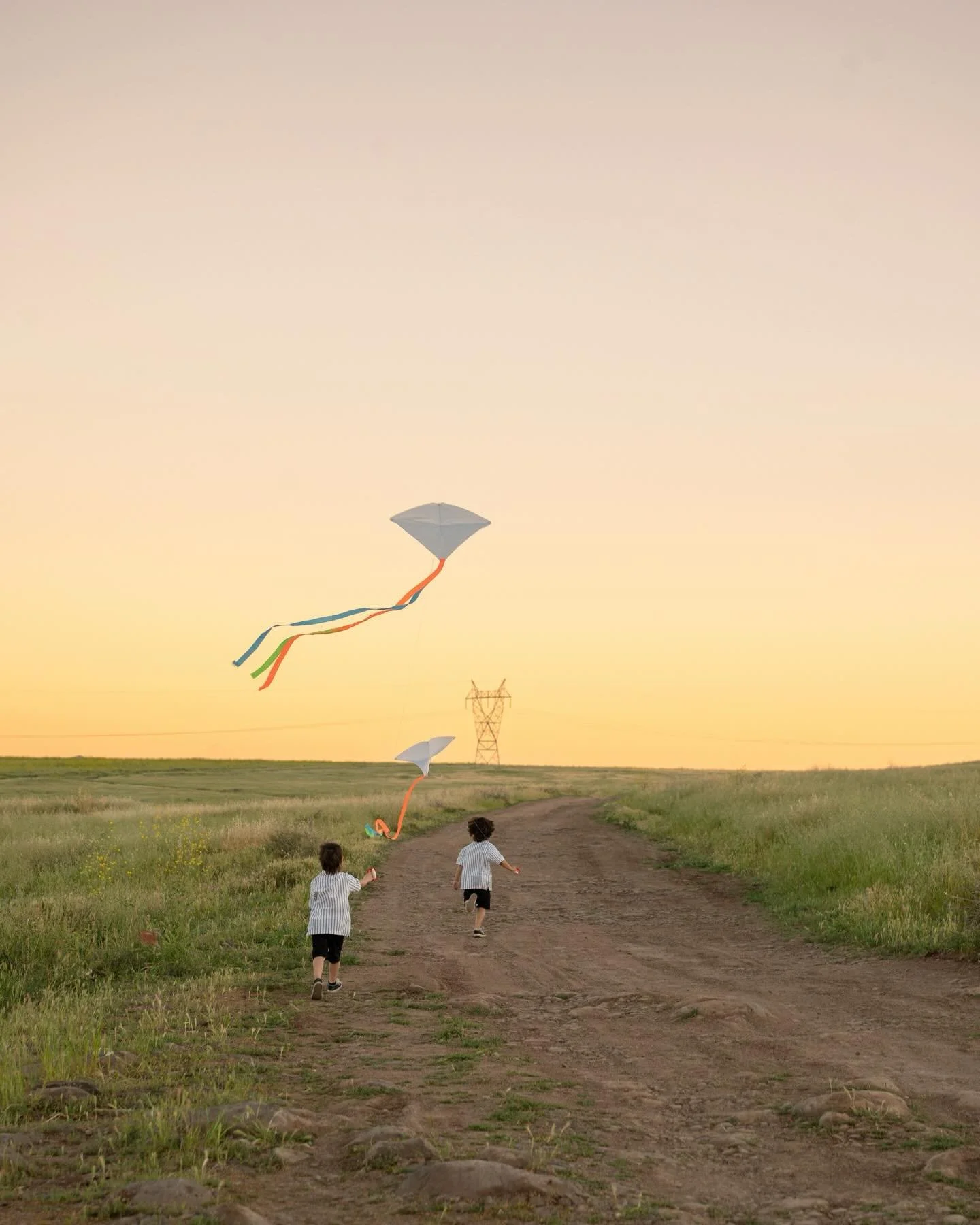 the most magical evening flying kites and wandering around fields with my favorite family 🪁