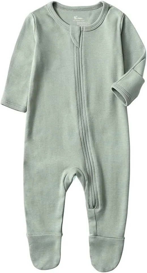 O2 BABY Baby Boys Girls Organic Cotton Zip-Front Sleeper Pajamas, Footed Sleep 'n Play
$13.99