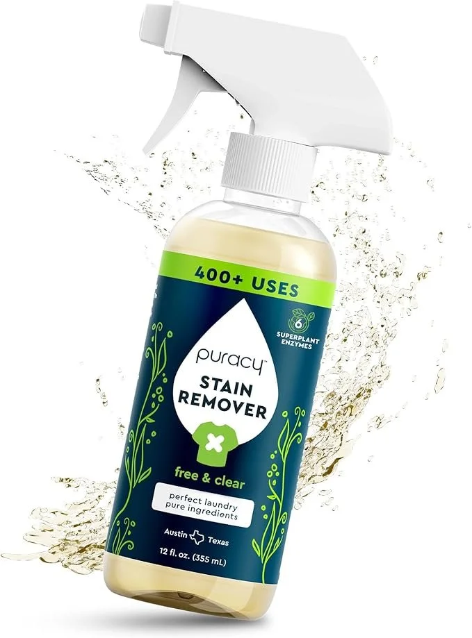 Puracy Stain Remover - Cleaning Spray, Clothes Stain Remover for Clothes, Laundry Stain Remover Spray for Clothes, Travel Stain Remover, Oil Stain Remover - Natural Spot Cleaner, 12 oz $12.59
