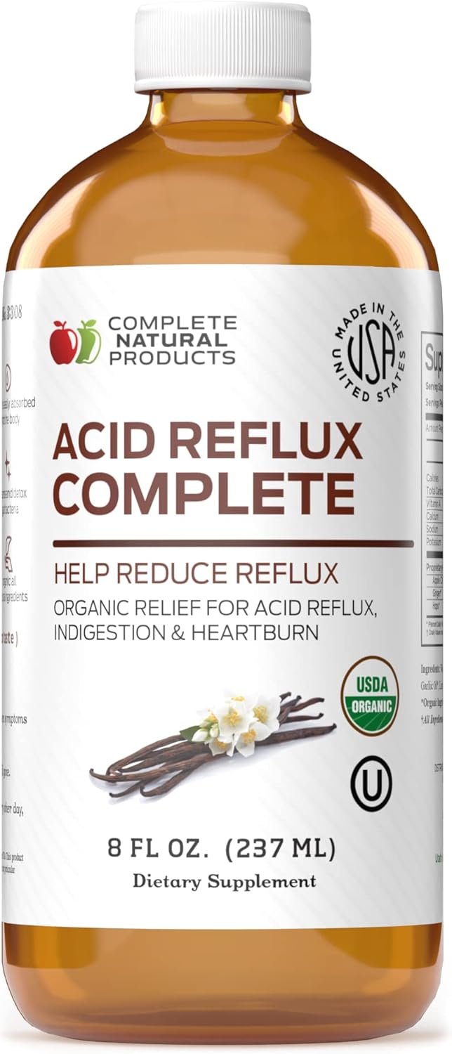 Acid Reflux Complete 8oz - Natural Organic Liquid Heartburn, GERD, & Amish Reflux Relief Remedy & Medicine $11.65