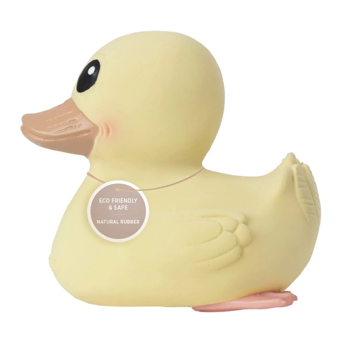 HEVEA Kawan Mini Rubber Duck - 100% Natural Rubber Baby Bath Toy - Eco Friendly, Perfect for Playing, Teething, and Bathing - Mold Free Bath Toys - Eggnog $19.99