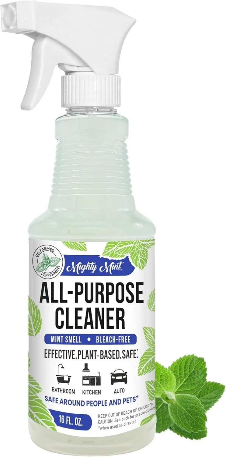Mighty Mint All-Purpose Cleaner, Non-Toxic Spray for Home, Kitchen, Bathroom, Natural Peppermint Scent, 16oz $14.99