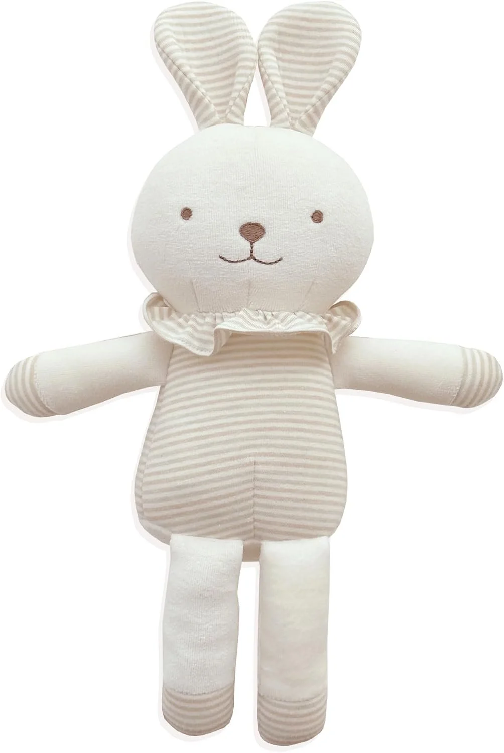 Organic Cotton Baby First Friend (Hello! Little Bunny) Attachment Doll for Baby, Pillow Buddy,Organic Toy 15.7 inches Tall $24.95