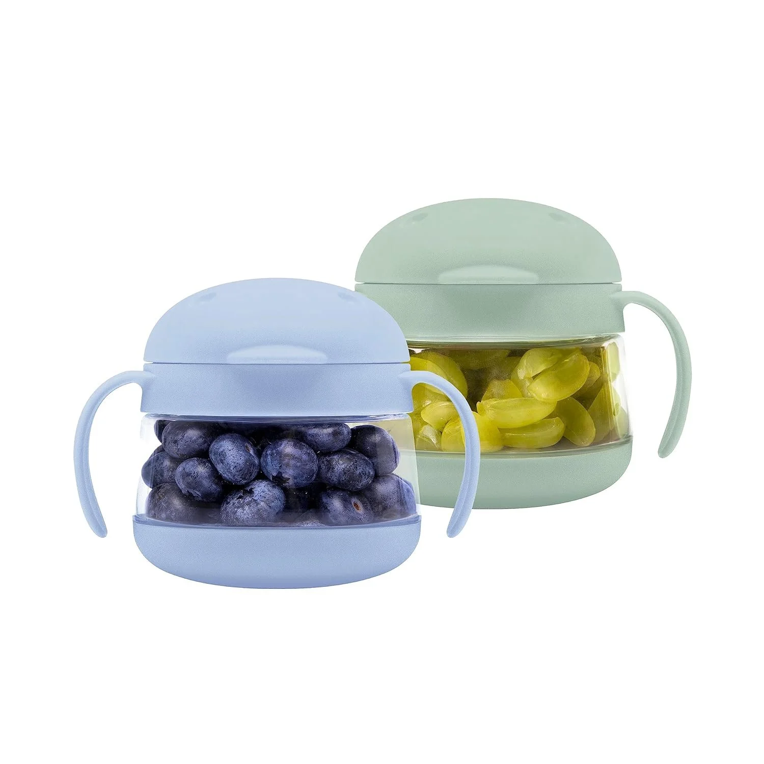 Ubbi Tweat No Spill Snack Container for Kids, BPA-Free Tritan, Toddler Snack Container, Sage & Blue $16.97