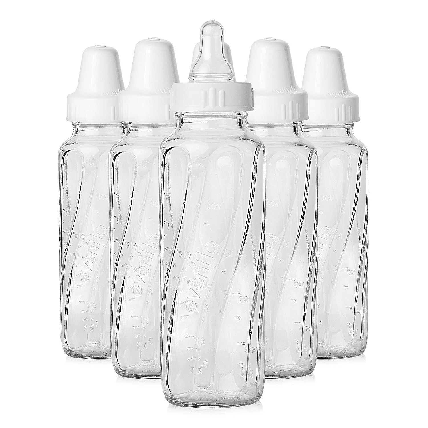 Evenflo Feeding Classic Glass Bottle, Twist Bottles, 8 Oz, 1-Pack of 6 Bottles $16.99