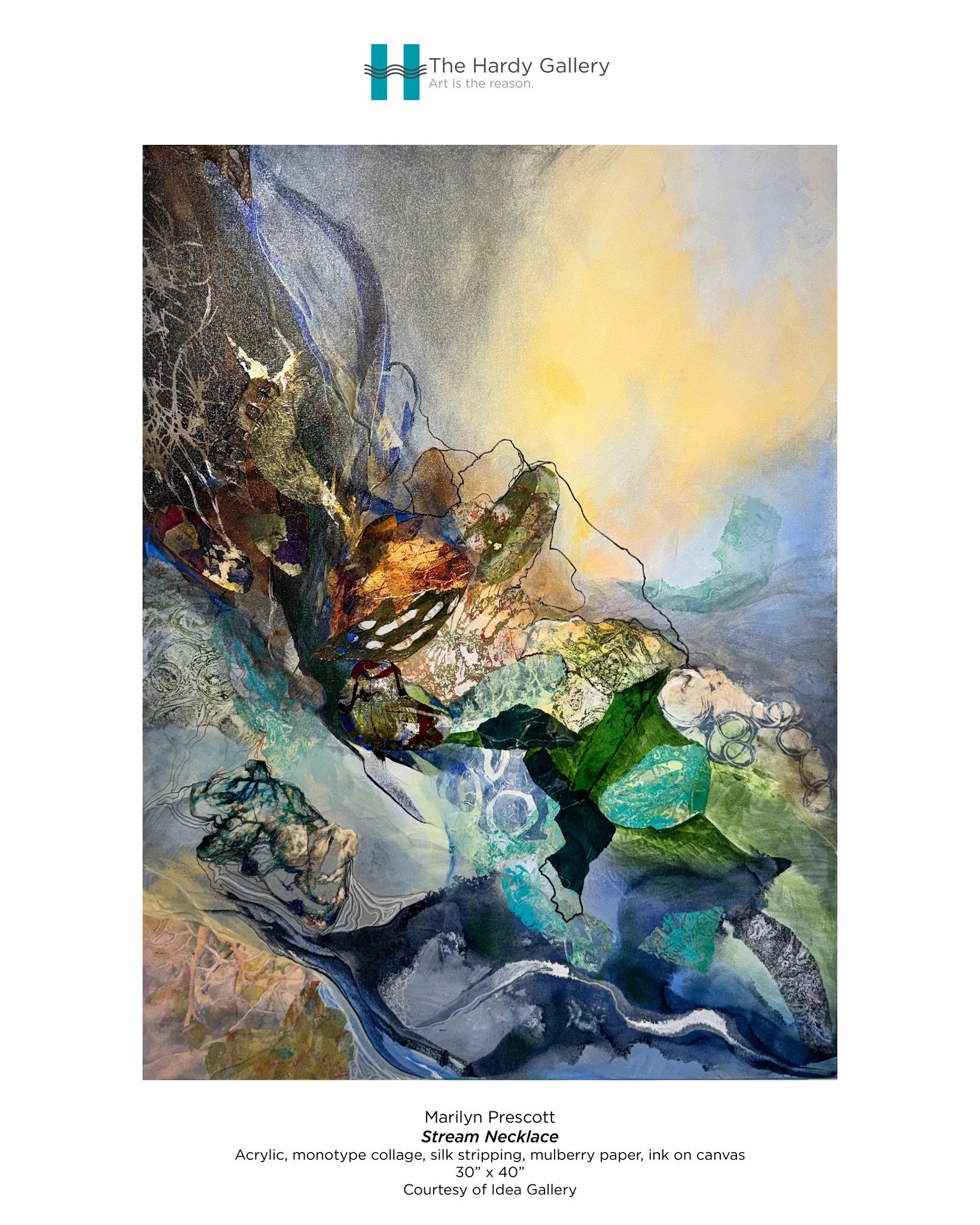 "My explorations along the Fox River in NE Wisconsin provide the springboard for these most recent paintings. They are a sort of seasonal river diary&ndash;&ndash;a lived-in record of a moment during a solitary walk which I aim to turn into a sh