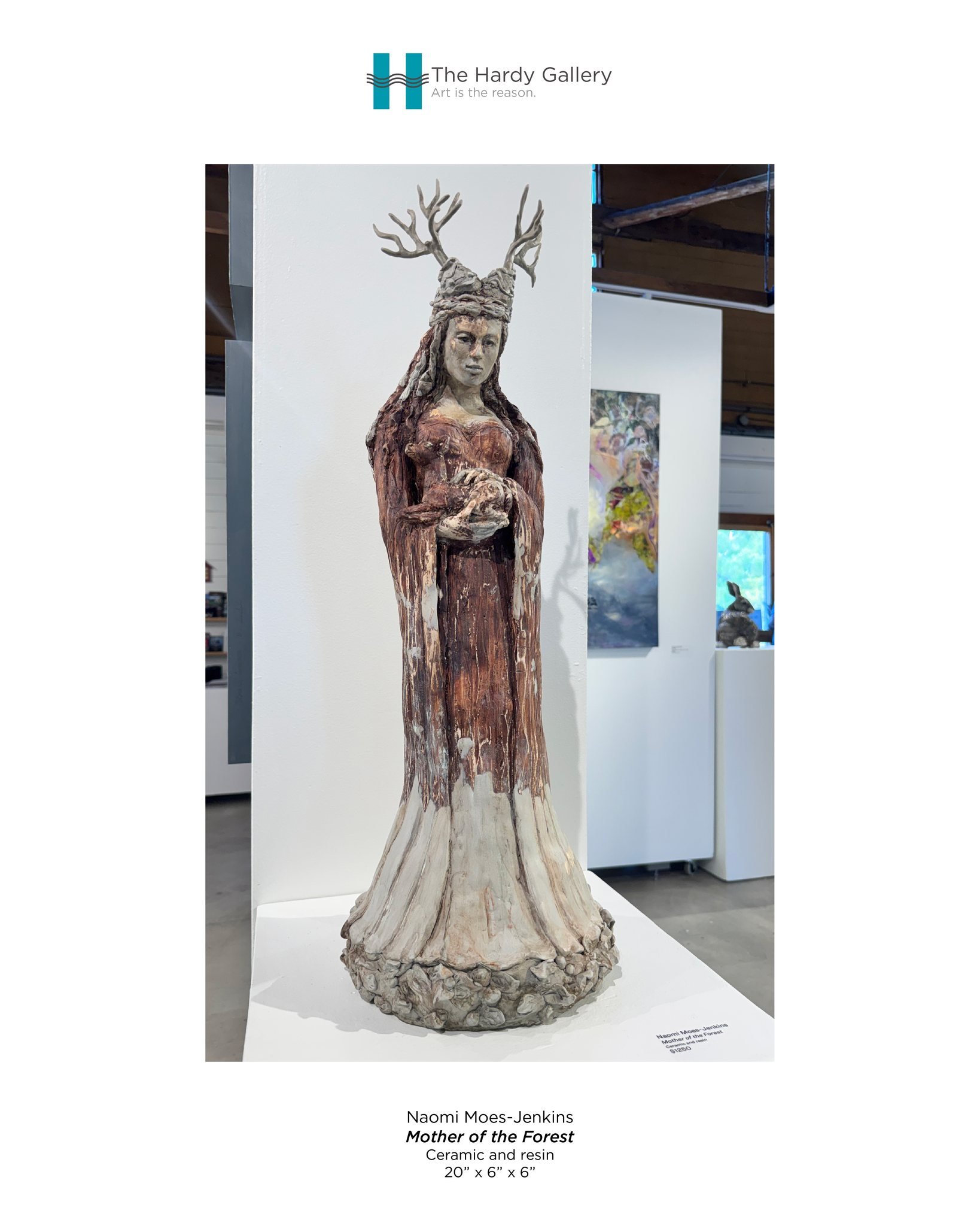 "When viewers engage with my artwork, I hope they connect to its emotional essence, whether it&rsquo;s a figurative piece or a complex narrative. I aspire for the symbolism to resonate deeply within their hearts." &ndash;Naomi Moes-Jenkins
