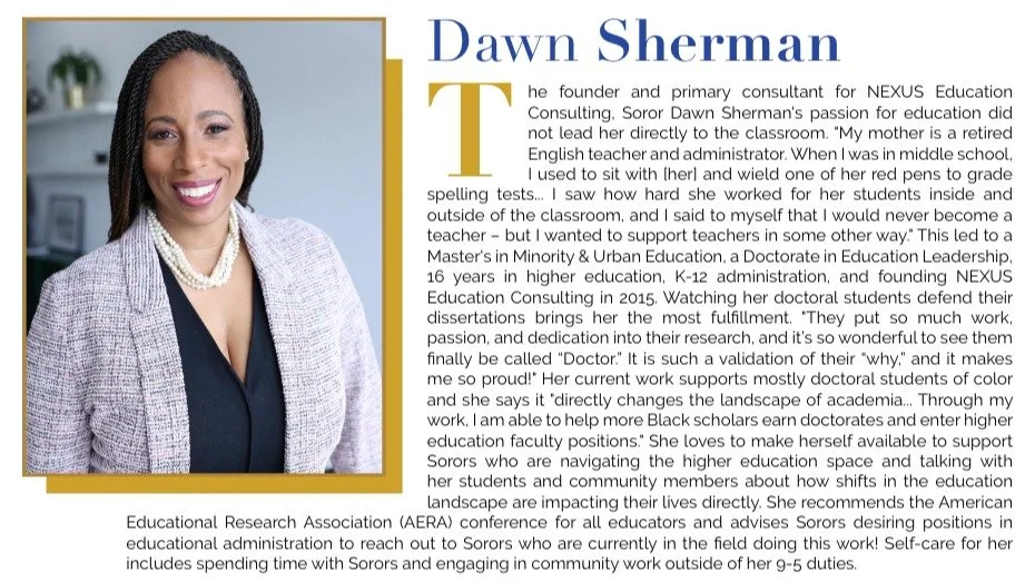 ✨ SPEAR Foundation Leaders Shine in Aurora Magazine! ✨

🌟Northeastern Region Representative, Dr. Dawn Sherman, was highlighted in the Seven Sigma Administrators feature for her outstanding work as founding principal consultant of NEXUS Education Con