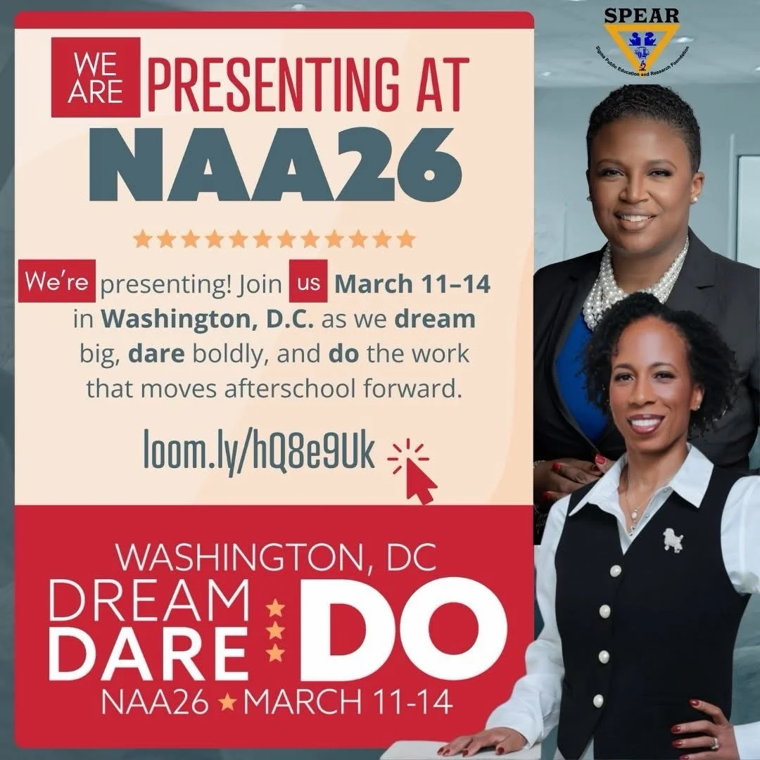 ✨Conference Presentation Announcement: SPEAR + NAA✨

The @spear.foundation is thrilled to announce that our session, From Challenges to Change: Strengthening OST Programs with Improvement Science, was accepted by the @nationalafterschoolassociation (