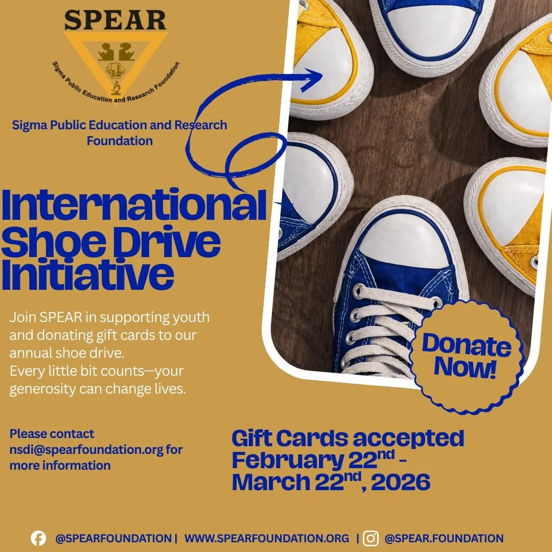 👟 Step Into Impact with SPEAR&rsquo;s International Shoe Drive Initiative! 

The Sigma Public Education and Research Foundation (SPEAR) is proud to launch our annual International Shoe Drive Initiative &mdash; and this year, we&rsquo;re doing it dif