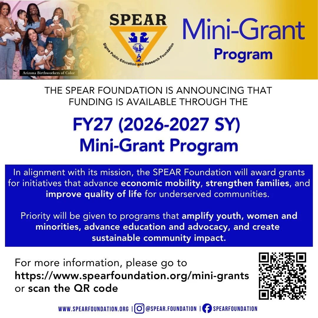 ✨Programming In Action: SPEAR FY27 Mini-Grant Program ✨
Funding is available&mdash;and your impact matters.
 
The SPEAR Foundation is proud to launch the FY27 (2026&ndash;2027 SY) Regional Mini-Grant Program, providing grants of $500&ndash;$1,500 to 