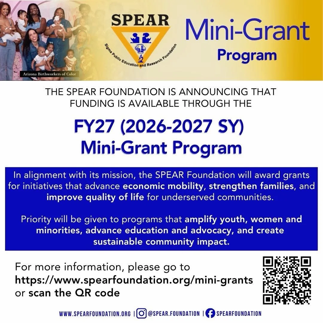 ✨ SPEAR FY27 Mini-Grant Program: ⏰ Intent to Apply due April 15! ✨

Chapters, affiliates, and community-based organizations&mdash;don&rsquo;t miss this opportunity to secure funding and bring your ideas to life.

📲 Scan the QR code or visit the SPEA