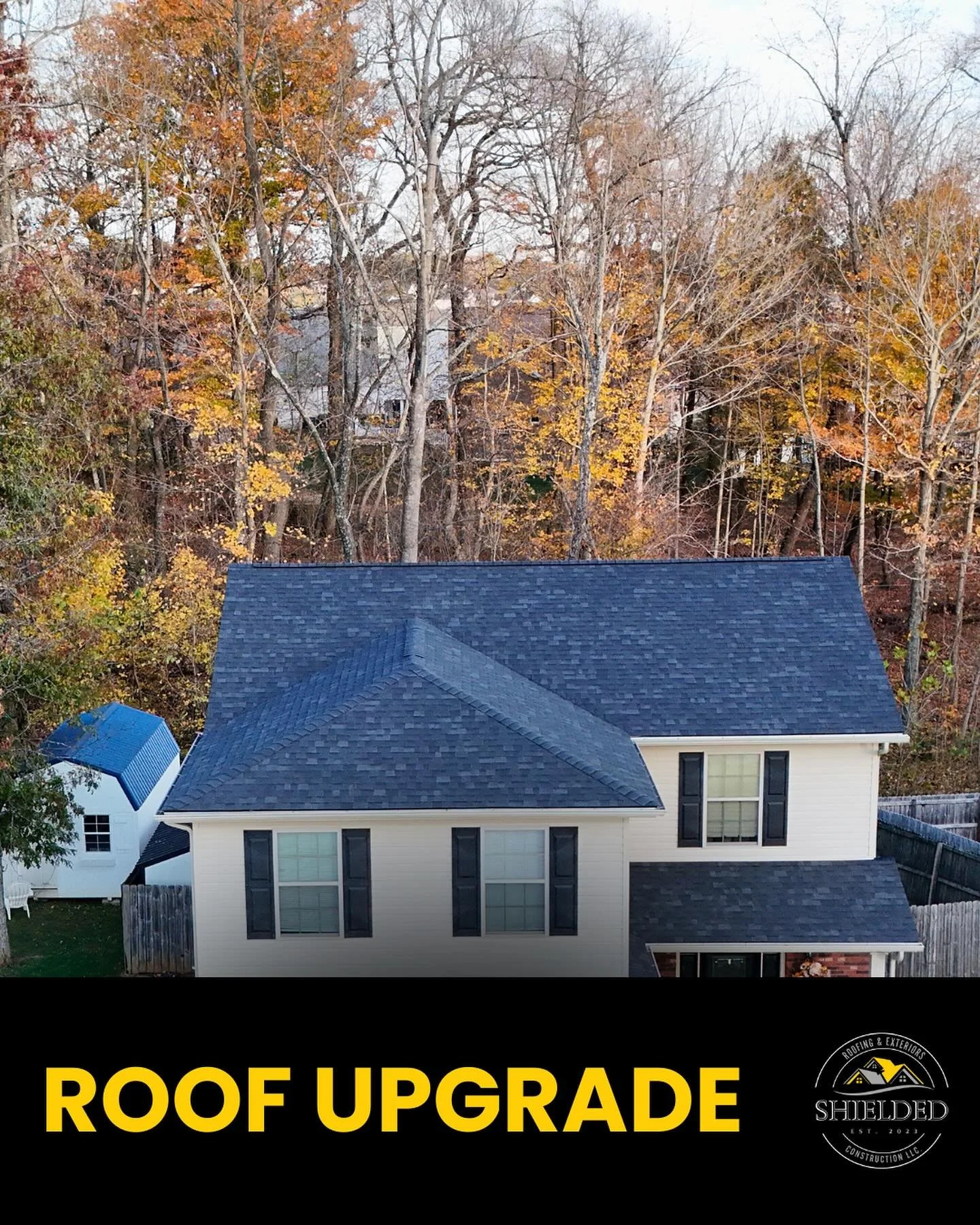 Every roof tells a story. From the full view to the fine details, we&rsquo;re committed to top-notch craftsmanship and lasting results. Swipe through to see how we transformed this home, one detail at a time. 

#RoofingCraftsmanship #HomeTransformati