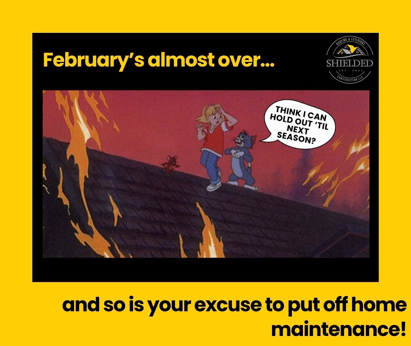 Waiting &lsquo;til next season? Your roof might not be on board. Get ahead of the damage&mdash;book your free estimate now through our website!