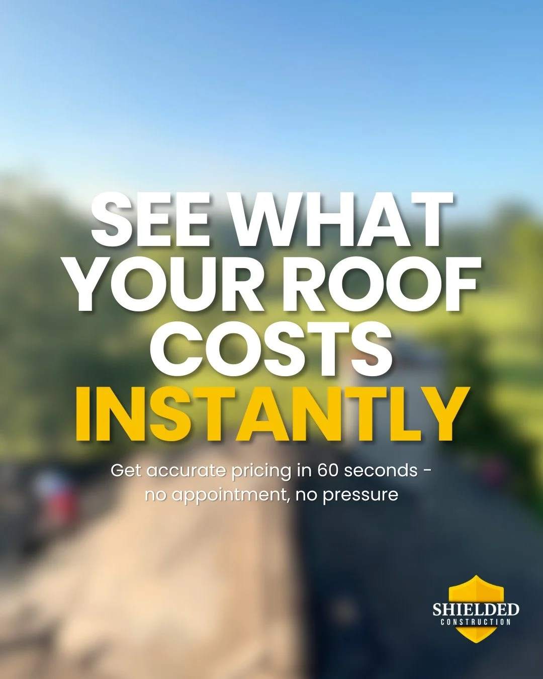 We just added something to make your life easier...

Getting a roof quote used to mean scheduling appointments, waiting around, and sitting through sales pitches. Not anymore.

Now you can see what your roof project costs in about 60 seconds right fr