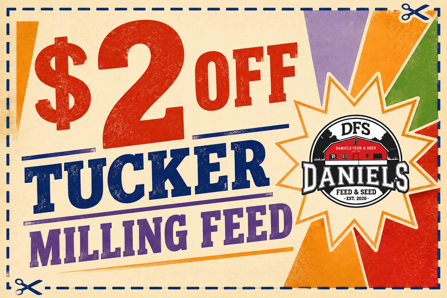 Tucker Milling Feed Batesburg Leesville SC Daniels Feed and Seed Sale