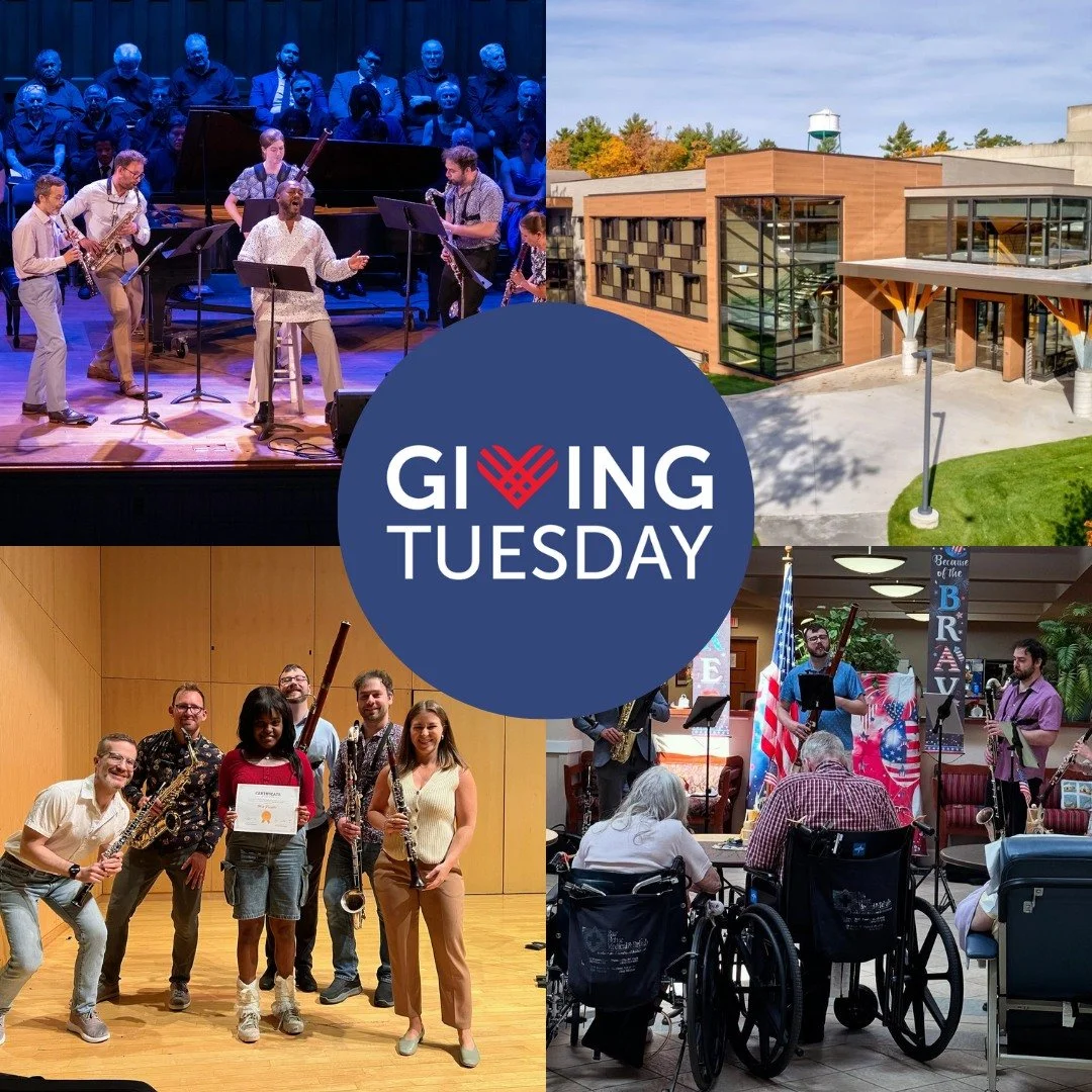 #GivingTuesday is the best day to support Akropolis! 💛 https://www.akropolisquintet.org/give/

For 16 years, our supporters have shaped the story of Akropolis. Together, we have:

✨Created 250 new works: 75% by underrepresented composers and youth r