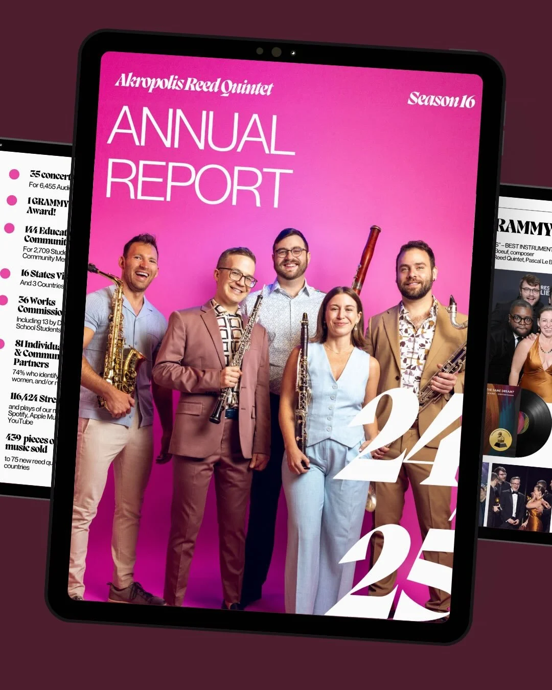 We&rsquo;re excited to share our 24/25 Annual Report, a celebration of our 16th season! 
👀 read it at the link in our bio 👀

Inside you&rsquo;ll see Akropolis&rsquo; global reach, the impact of our local Michigan programs, our financial health, art