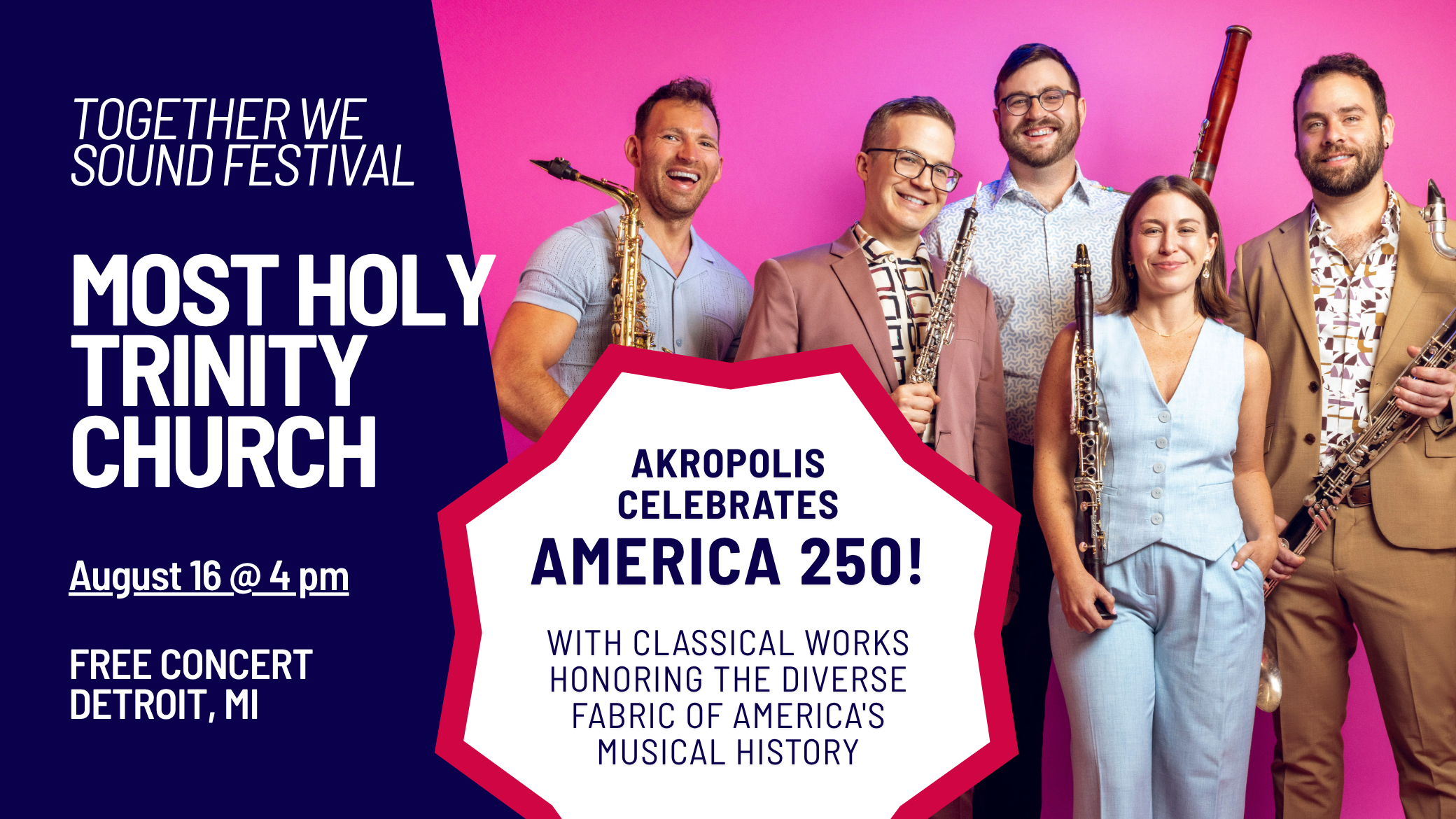 Together We Sound Festival: Akropolis Celebrates America 250!