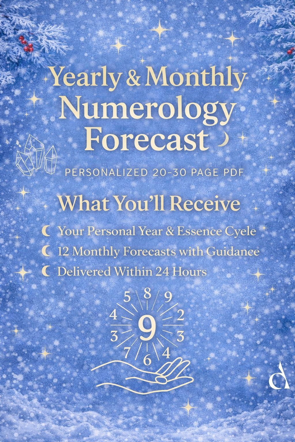 Personalized 12-Month Numerology Reading – Channeled Forecast of Your Soul Lessons & Opportunities (PDF Report)