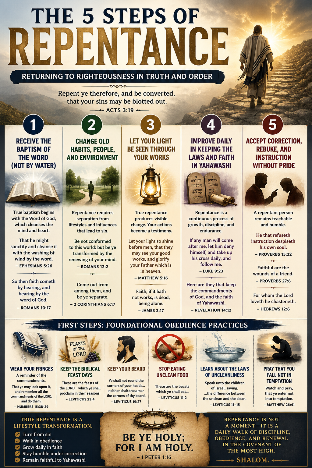 Step 4: Daily Growth in the Law and Faith in Yahawashi