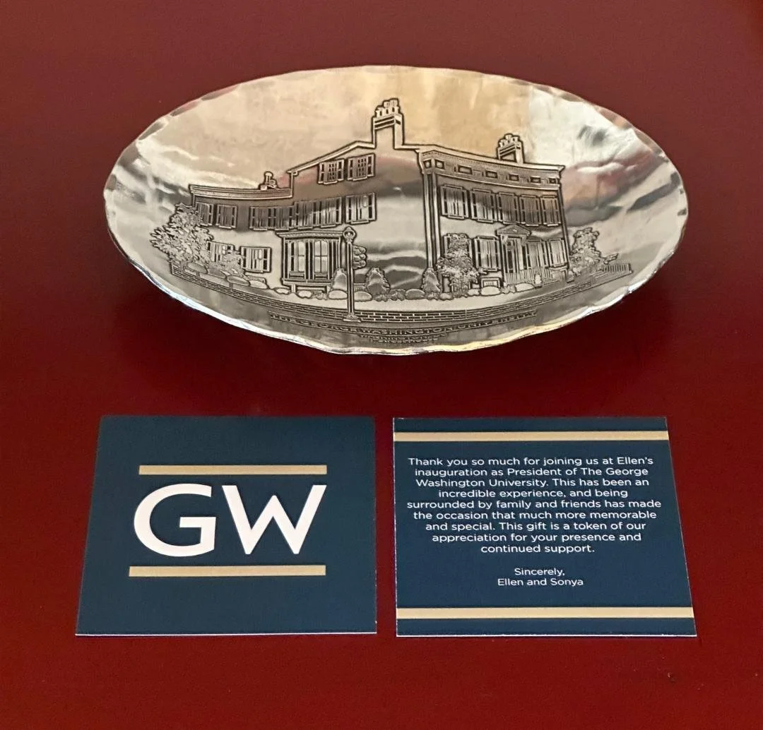 University President Inauguration Gift of Aluminum Forge Dish
