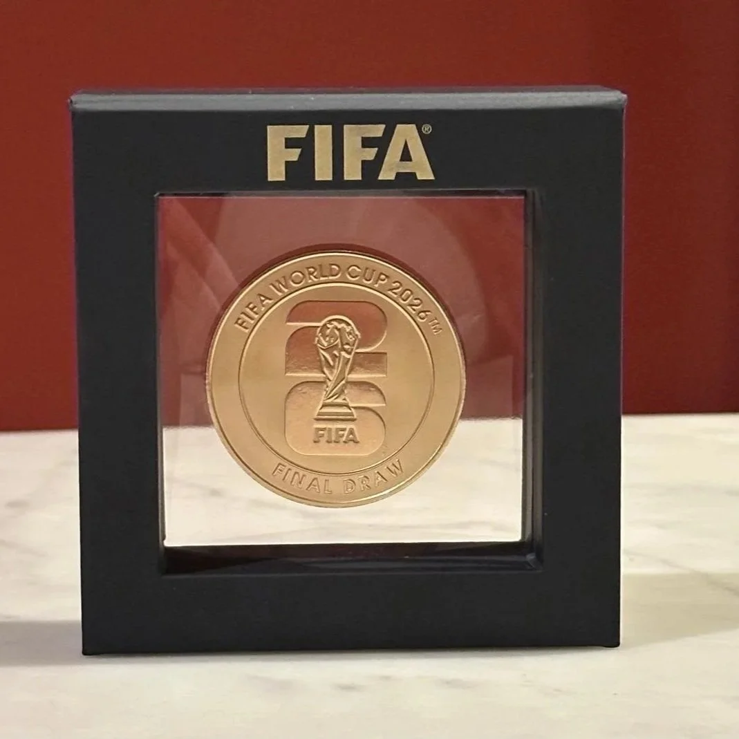 Bespoke Challenge Coin Created for FIFA World Cup Final Draw
