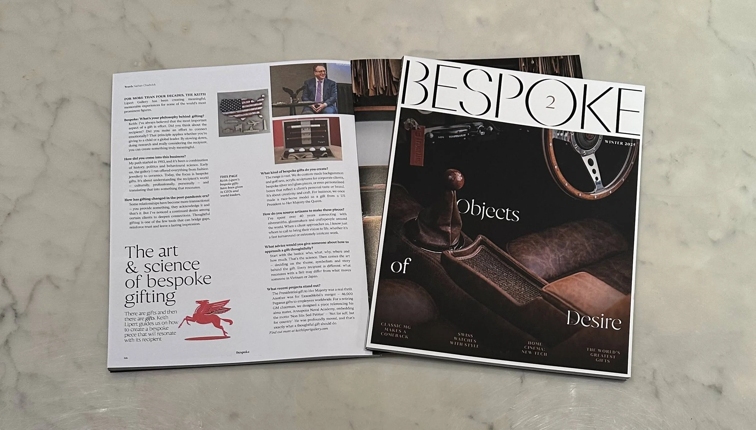 Picture of Keith Lipert Gallery in Bespoke Magazine
