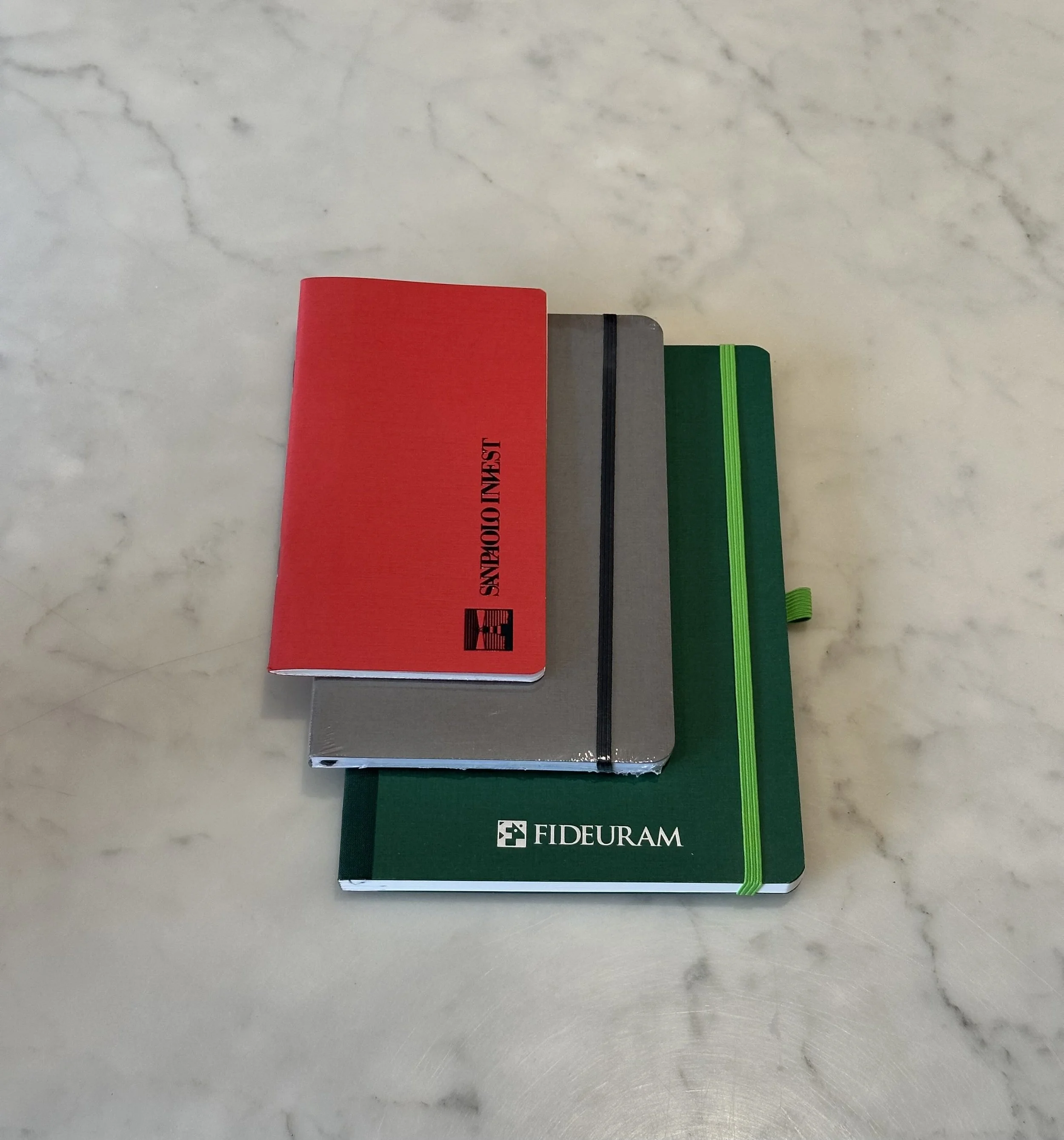 Set of 3 journals used as conference gifts