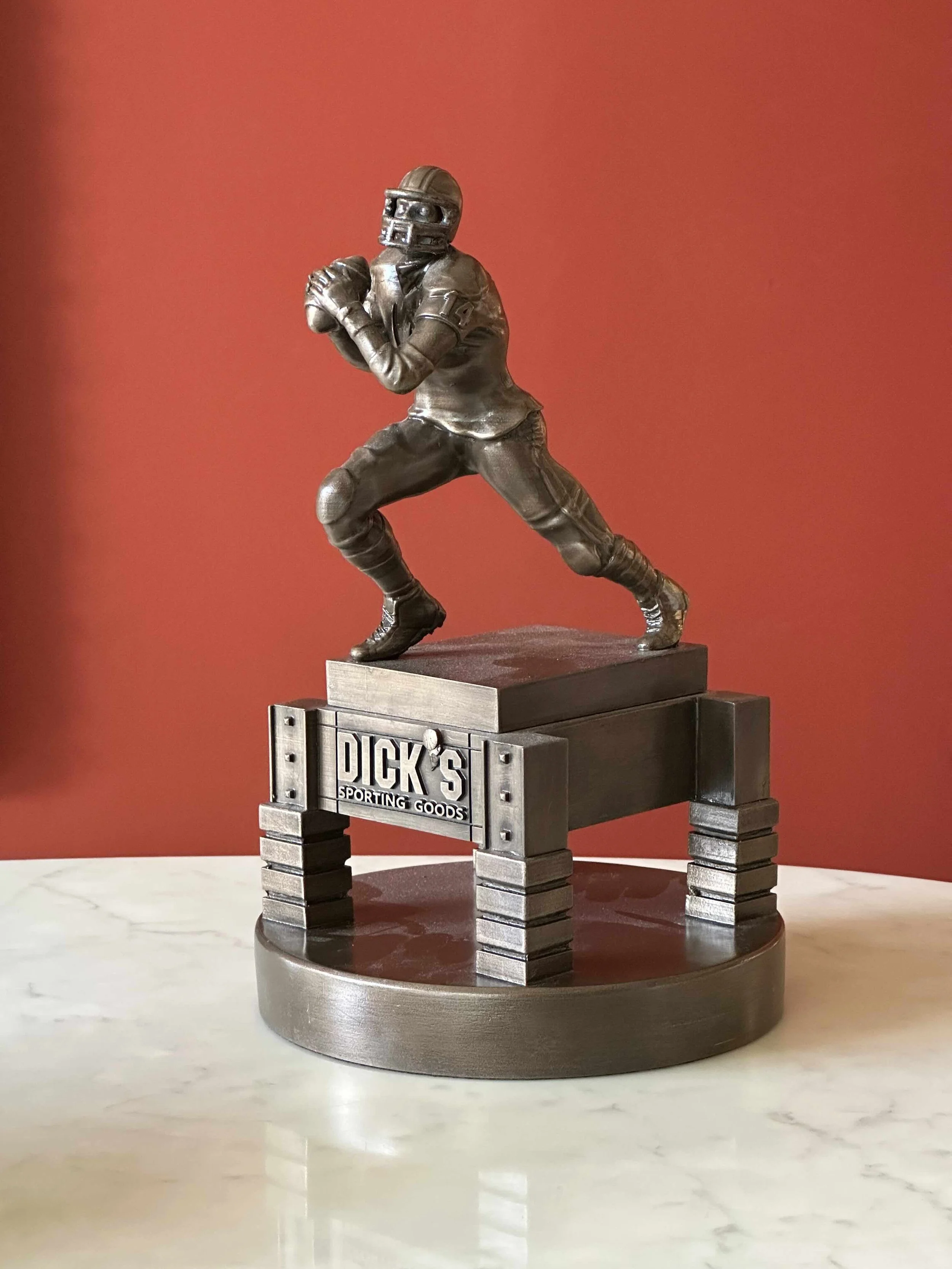 Custom Quarterback Sports Sculpture