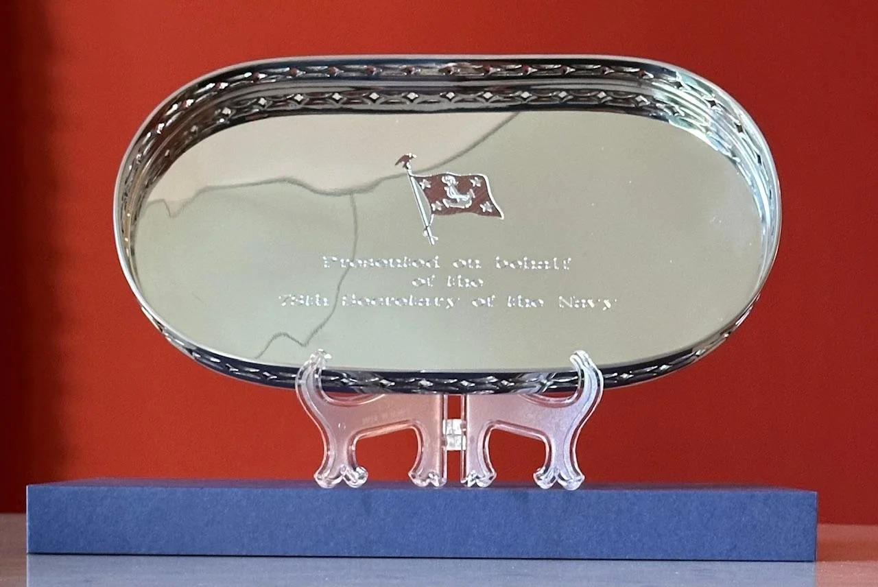 Pewter Tray for US Secretary of the Navy