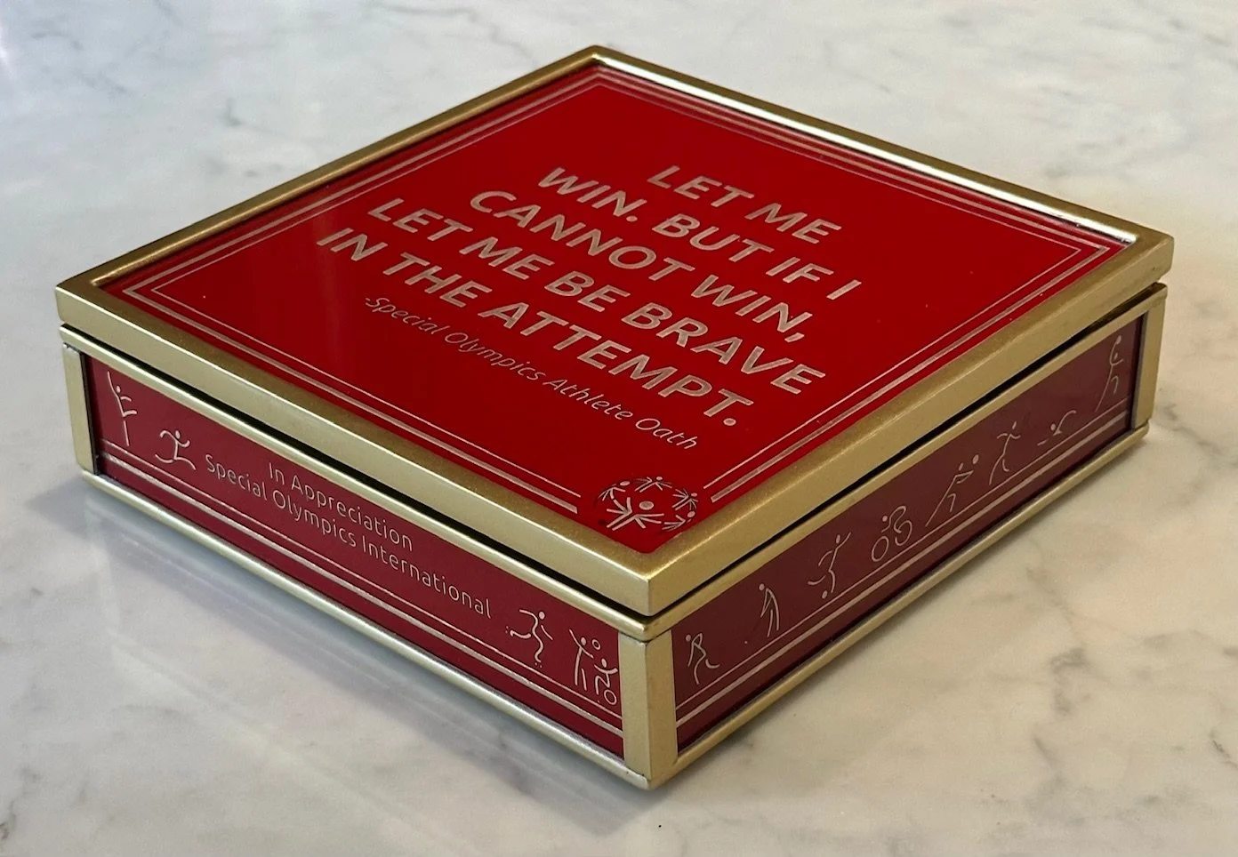 Special Olympics Bespoke Custom Decoupage Box created by Keith Lipert Gallery