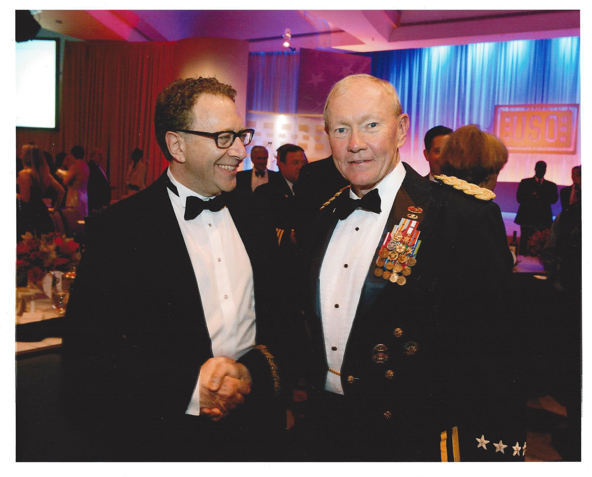 Laser Engraved Glass Paperweight of the American Flag for 60th Presidential Inauguration