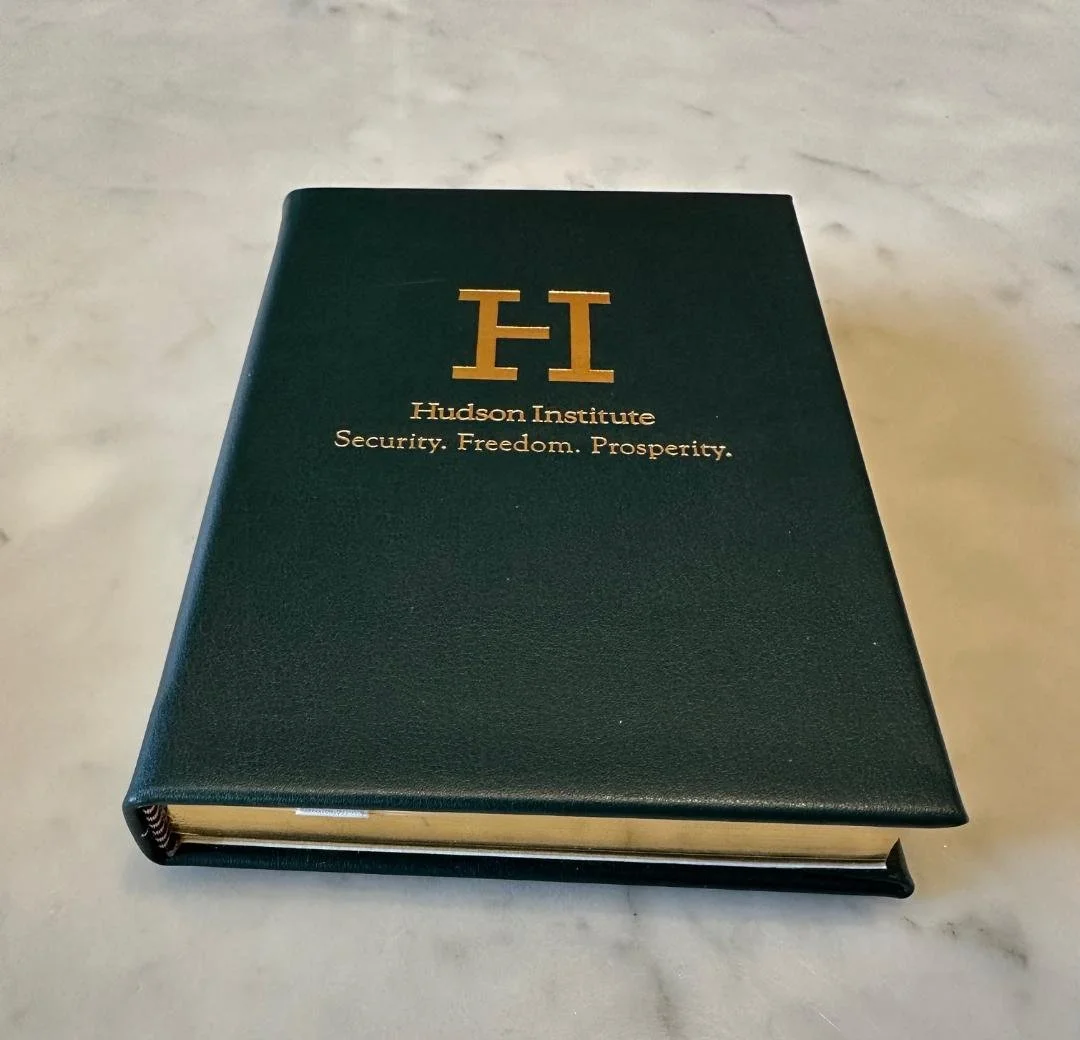 Hudson Institute Gold Leaf Edge Journal