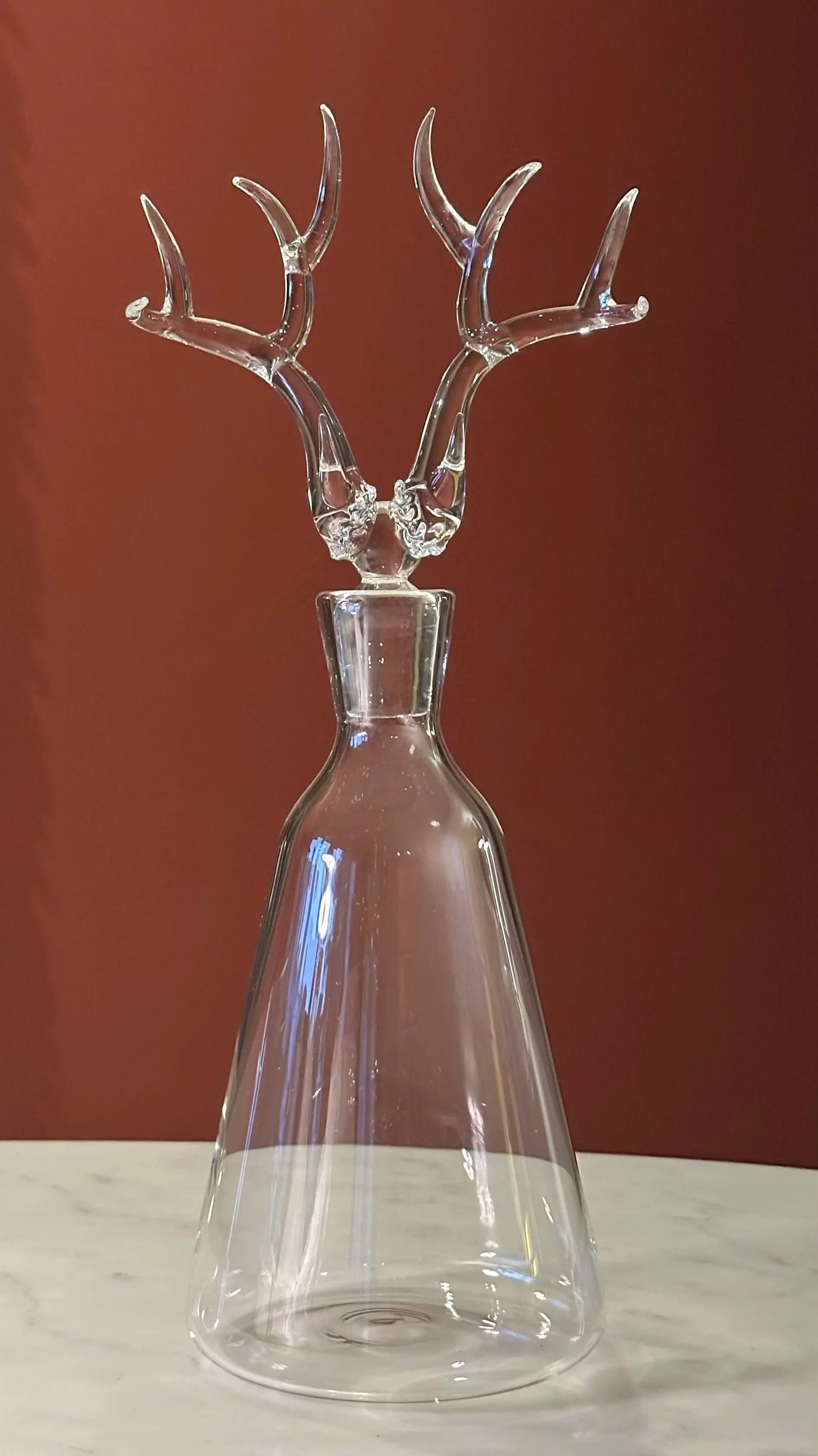 Glass Deer Decanter