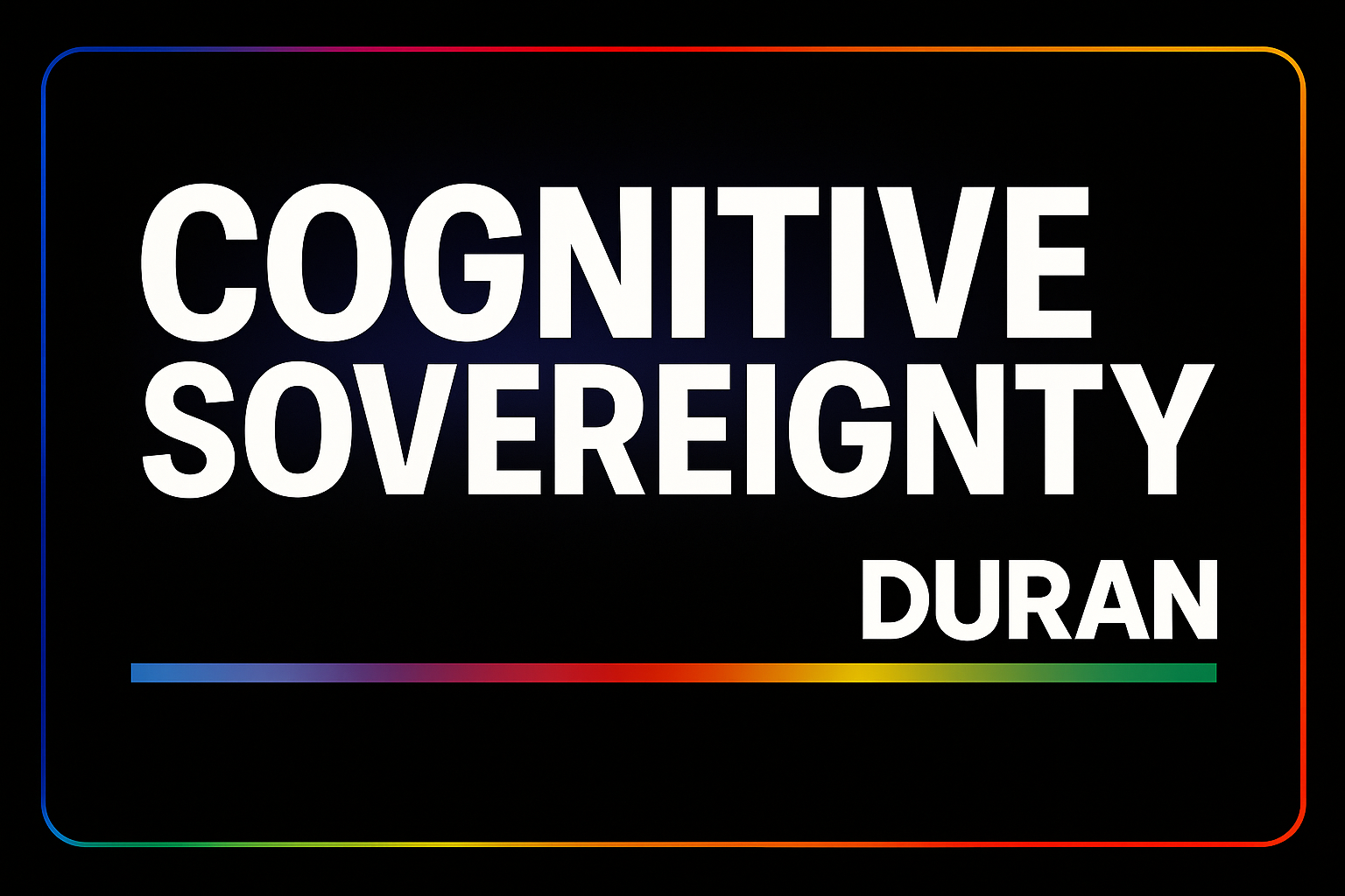 DURAN | Cognitive Sovereignty | How Understanding MKULTRA's Subproject 68 Could Be The Key To Cognitive Security