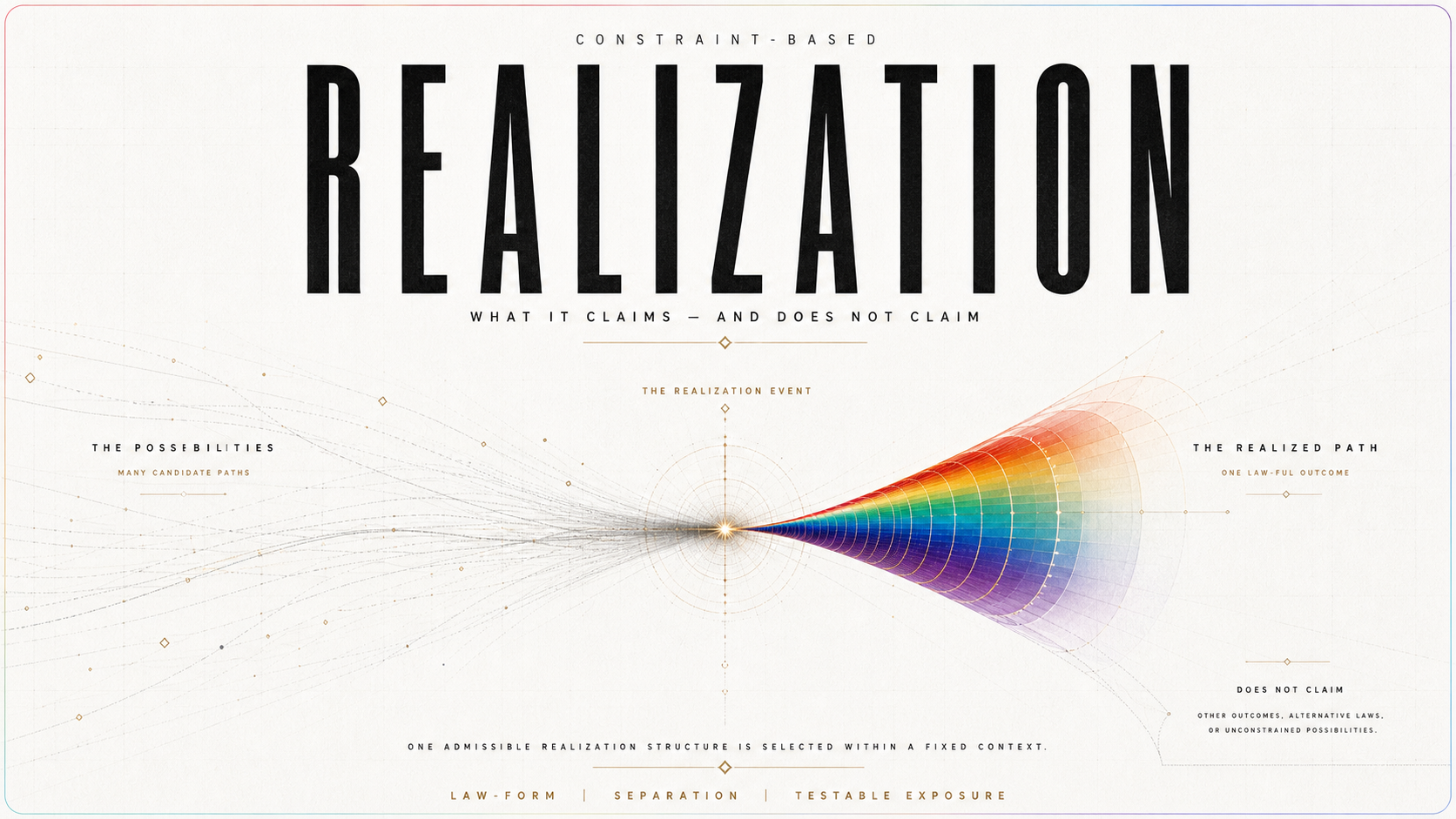 What Constraint-Based Realization Claims — and Does Not Claim | A Scope-Control Note for Evaluating CBR