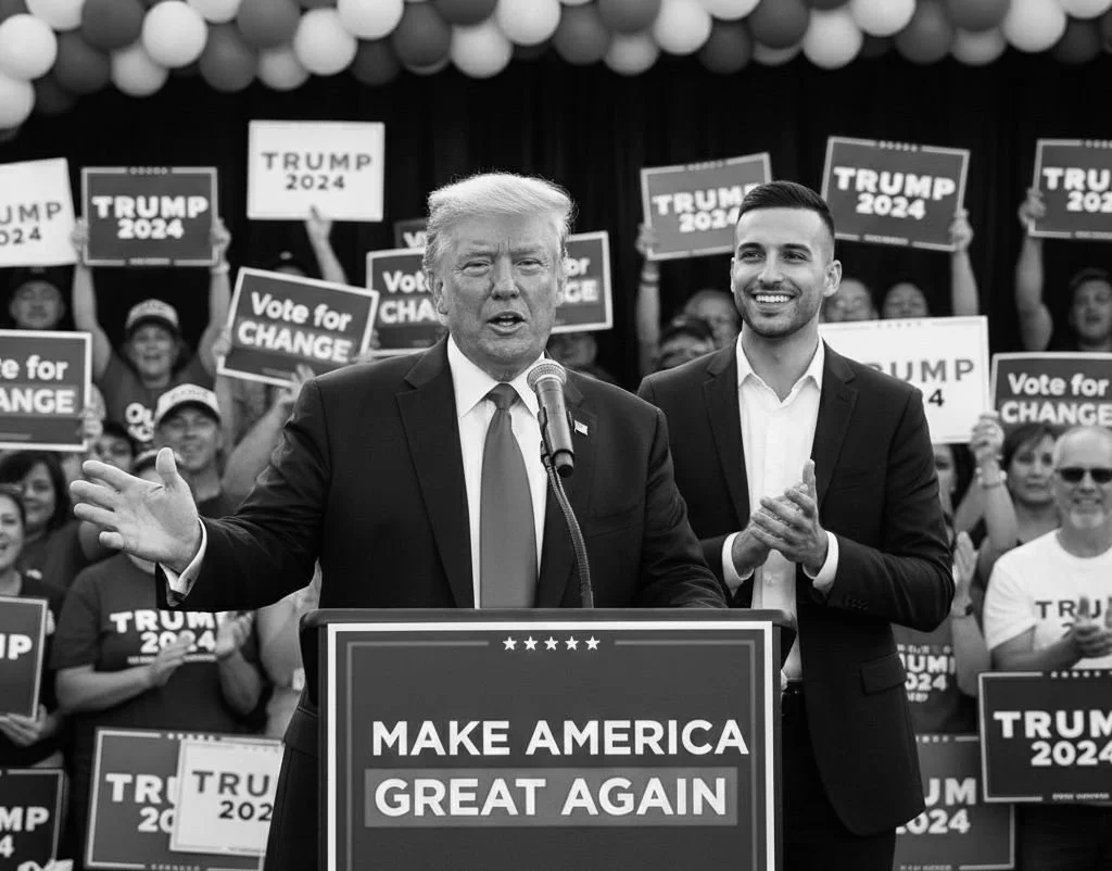 Robert Duran IV At A Trump Rally