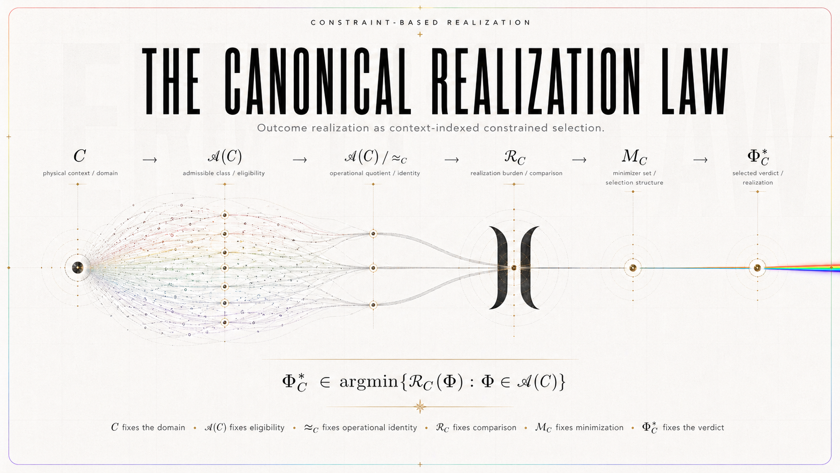 Constraint-Based Realization and the Realization-Law Burden: A Canonical Law Form for Quantum Outcome Realization