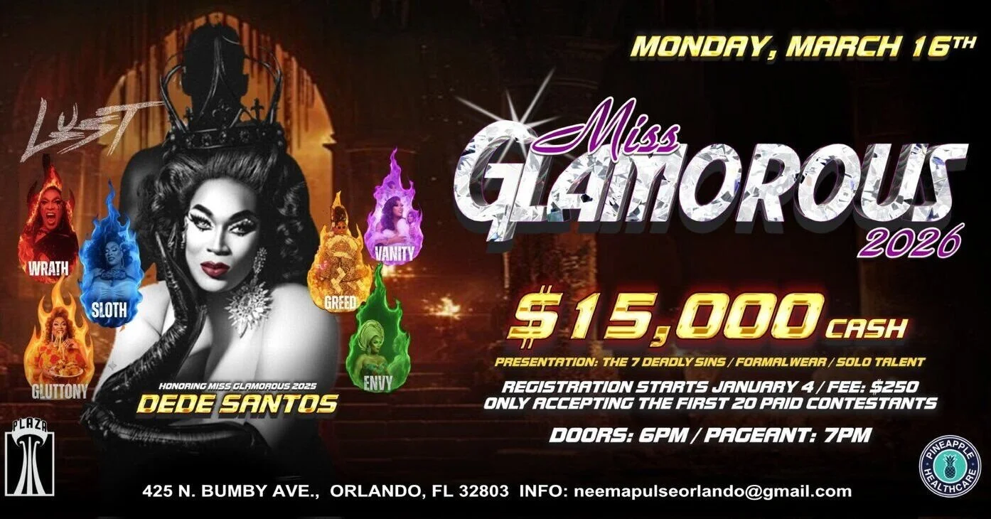 Join us at 7pm, as we show the live stream of Miss Glamorous 2026, as Indy's own Aura Aurora competes.