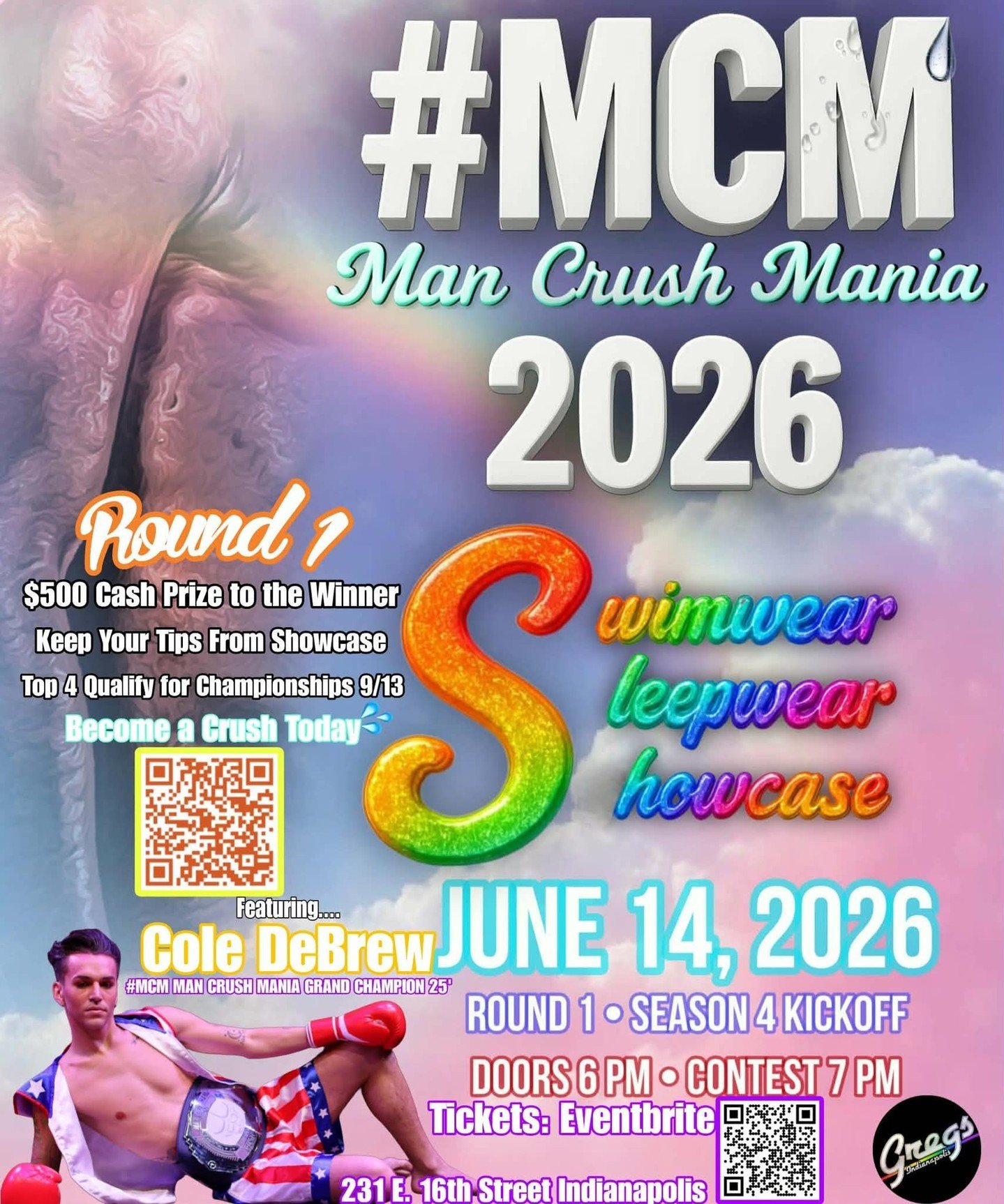 It's a pride weekend tradition: As the weekend winds down, the showroom heats up with Man Crush Mania.

This Sunday, catch Round 1 of Season 4. Doors open at 6:00pm.