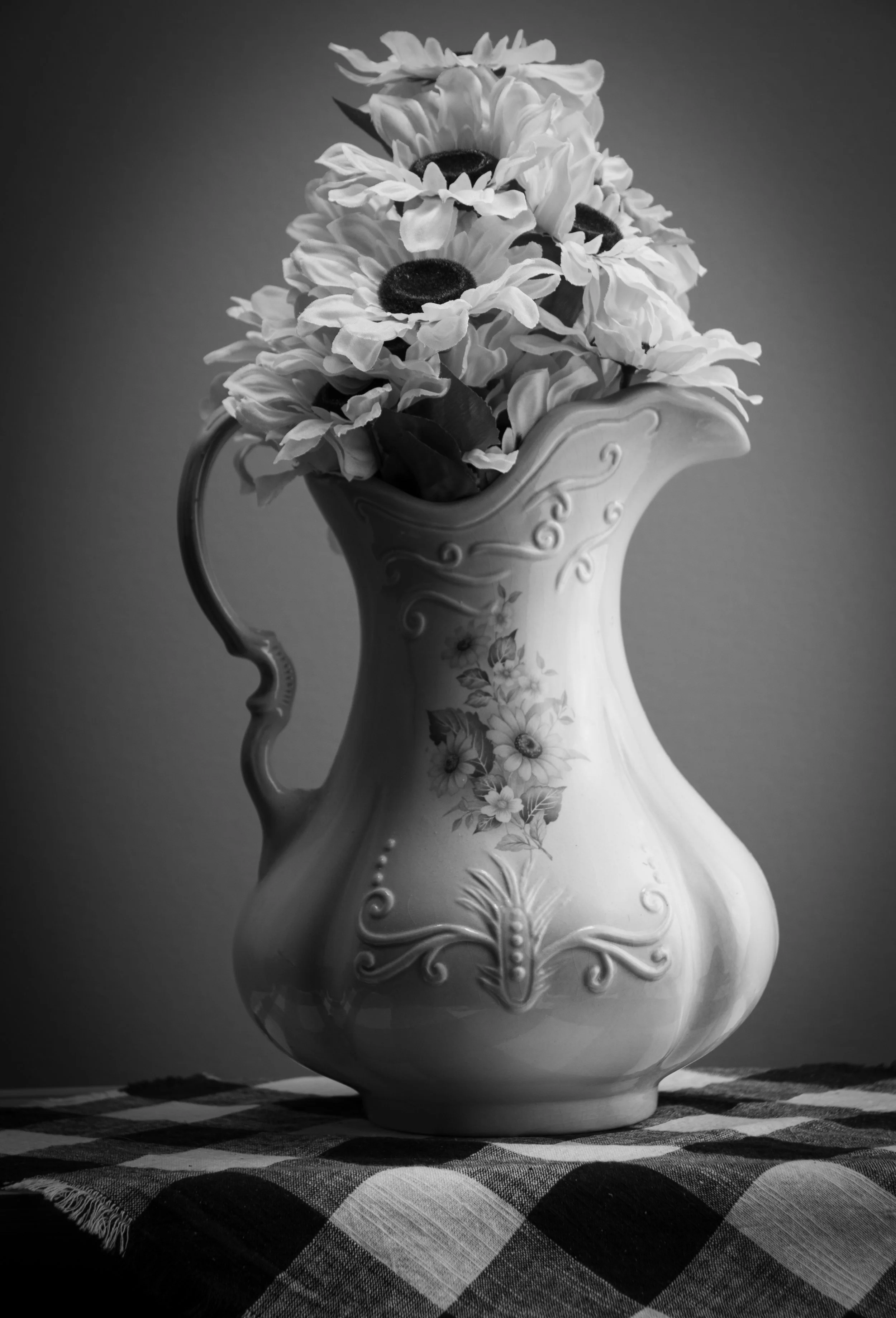Pitcher and Sunflowers