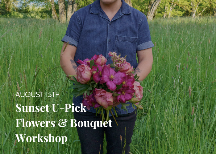 Sunset Sip & Snip |U-Pick Flowers & Bouquet Workshop